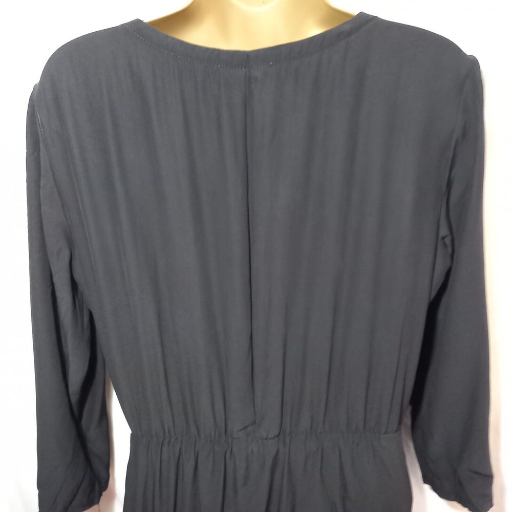 Size 10 Dip Hem ¾ Sleeve Knee to Midi Length Pleated Dress - Picture 6 of 6